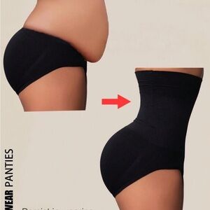 High-Waisted Black Shaping Panties